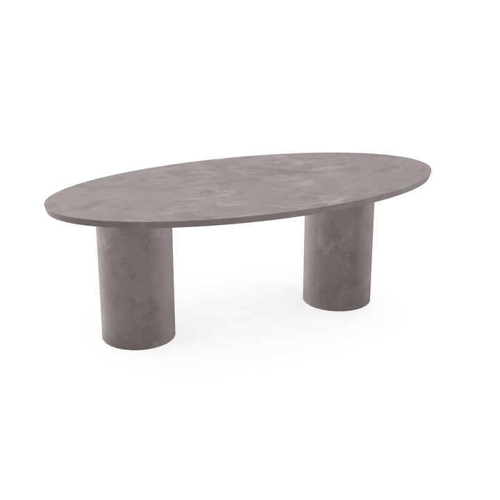 Beton eettafel Concrete Grey - Ovaal - columbus duo concrete grey - {{ product.type }} - Kas20