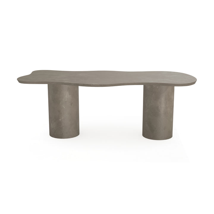Beton eettafel Leather Taupe - Wolk - columbus duo leather taupe - {{ product.type }} - Kas20