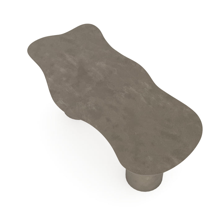 Beton eettafel Leather Taupe - Wolk - columbus duo leather taupe - {{ product.type }} - Kas20