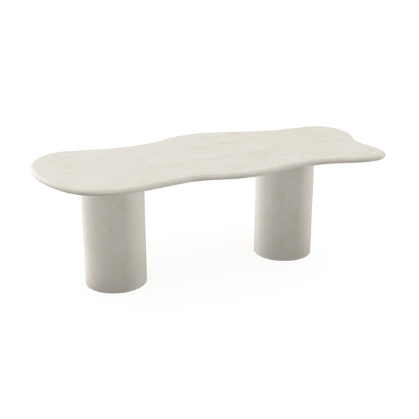 Beton eettafel Creamy white - Wolk - Columbus duo creamy white