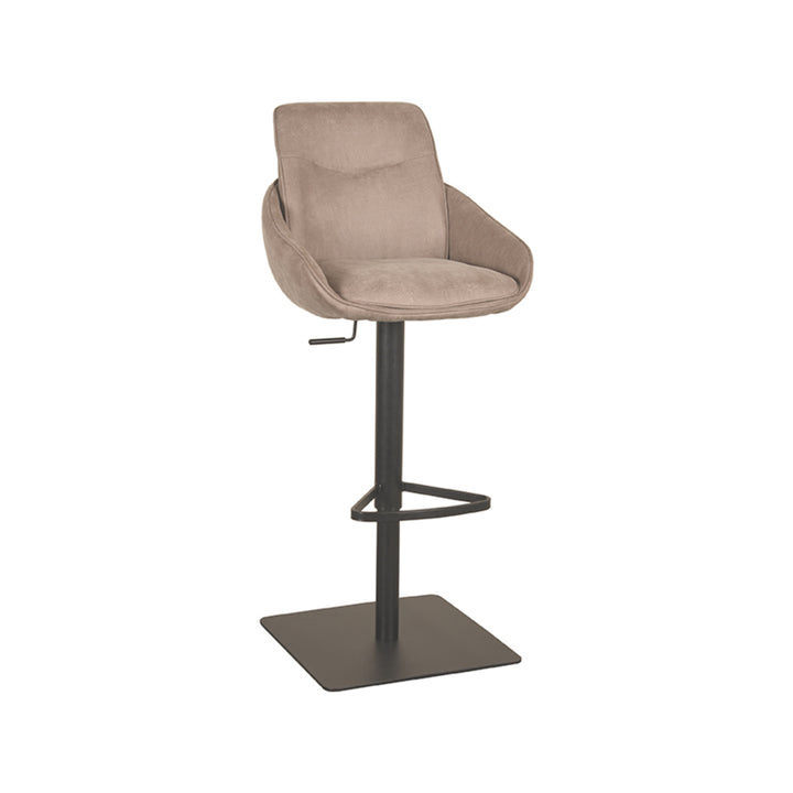 Barkruk Bastian - Taupe - Micro Suede - Gaslift - {{ product.type }} - Kas20