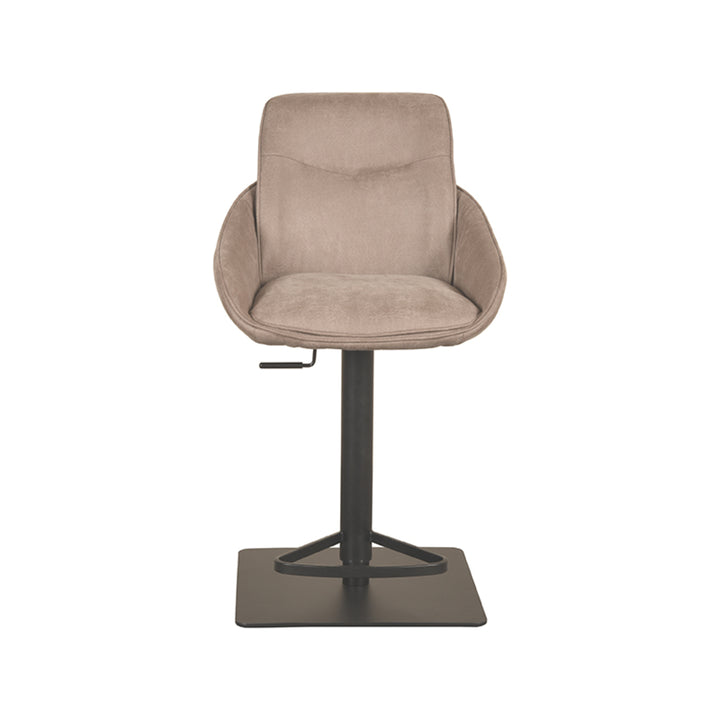 Barkruk Bastian - Taupe - Micro Suede - Gaslift - {{ product.type }} - Kas20