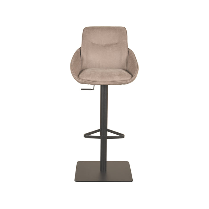 Barkruk Bastian - Taupe - Micro Suede - Gaslift - {{ product.type }} - Kas20