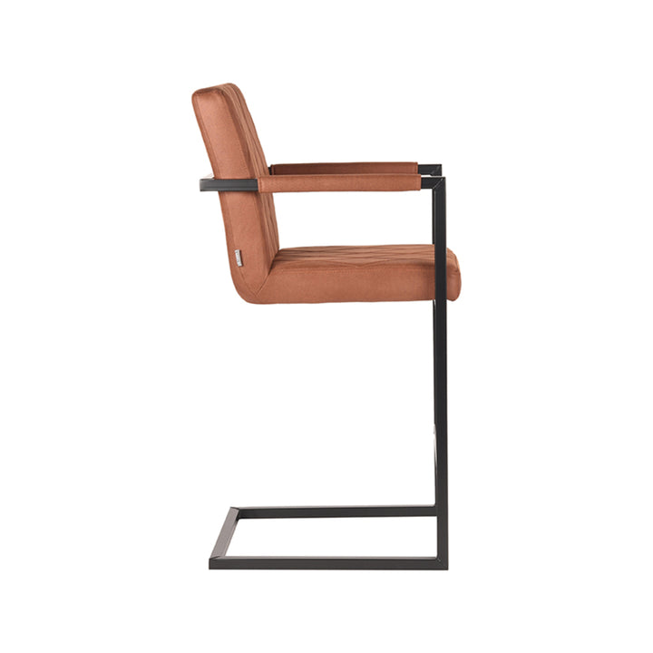 Barkruk Dante - Cognac - Microfiber (set van 2) - {{ product.type }} - Kas20