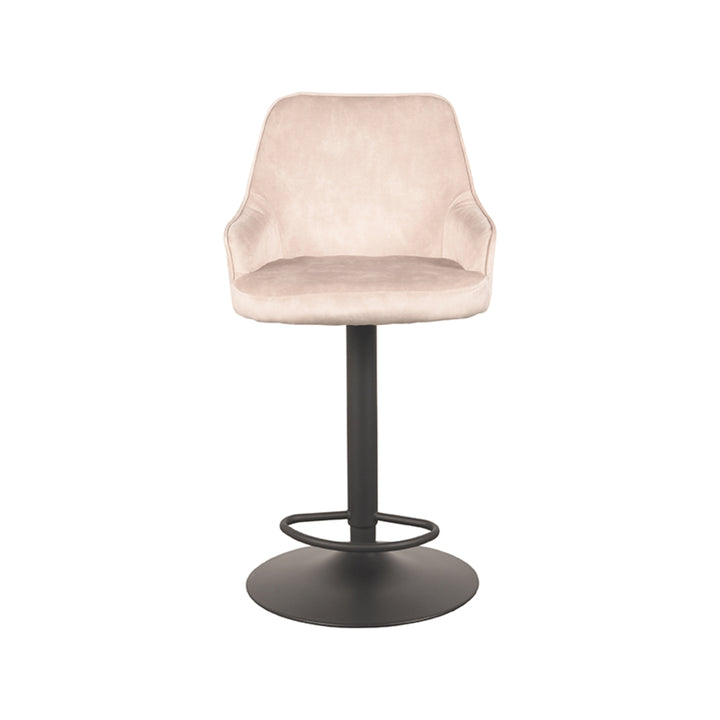 Barkruk Fabrizio - Naturel - Velours - Gaslift - {{ product.type }} - Kas20