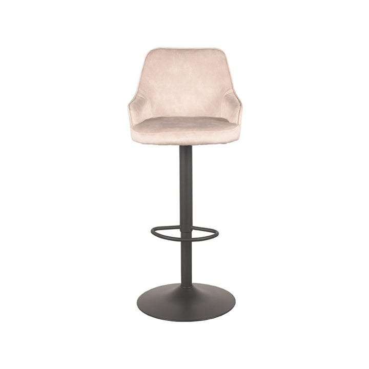 Barkruk Fabrizio - Naturel - Velours - Gaslift - {{ product.type }} - Kas20