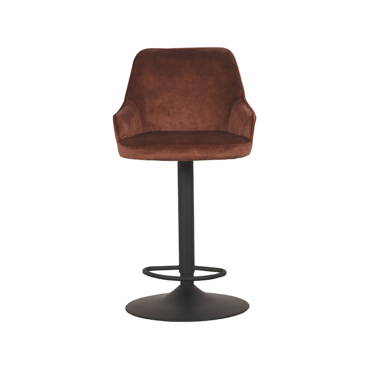Barkruk Fabrizio - Rust - Velours - Gaslift - {{ product.type }} - Kas20