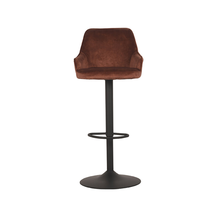 Barkruk Fabrizio - Rust - Velours - Gaslift - {{ product.type }} - Kas20