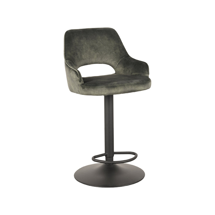 Barkruk Fabian - Hunter - Velours - Gaslift - {{ product.type }} - Kas20