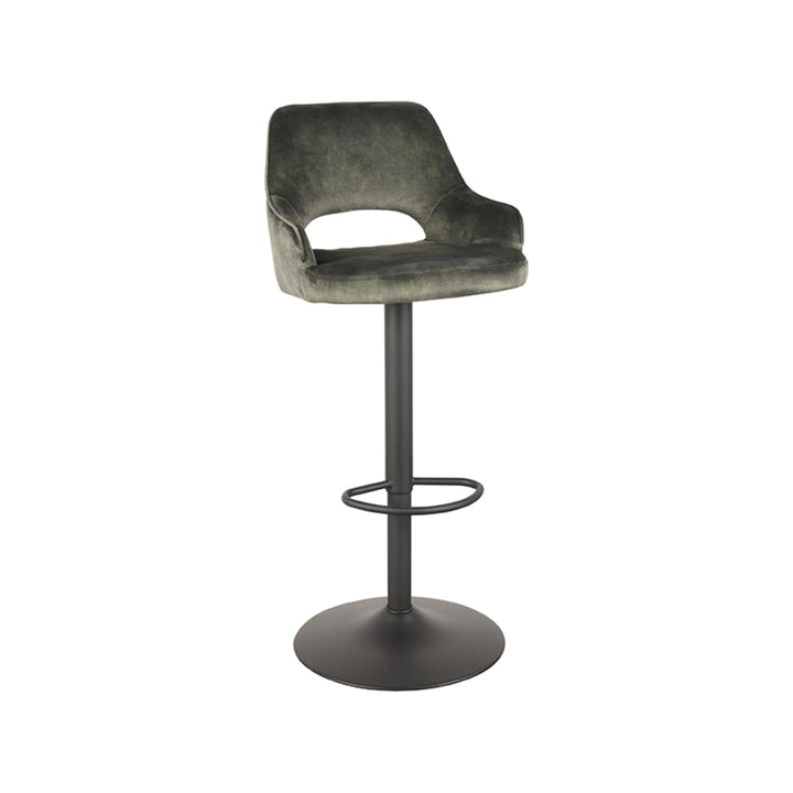 Barkruk Fabian - Hunter - Velours - Gaslift - {{ product.type }} - Kas20