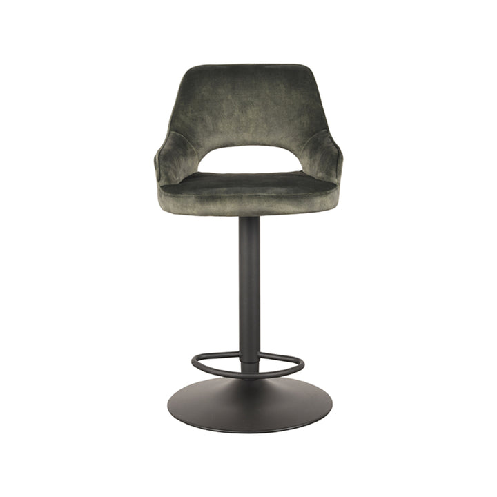 Barkruk Fabian - Hunter - Velours - Gaslift - {{ product.type }} - Kas20
