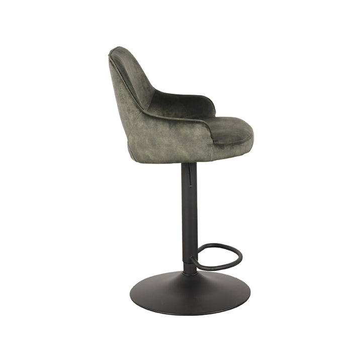 Barkruk Fabian - Hunter - Velours - Gaslift - {{ product.type }} - Kas20