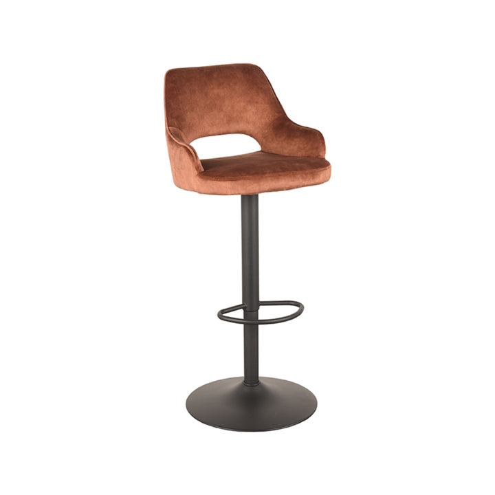 Barkruk Fabian - Rust - Velours - Gaslift - {{ product.type }} - Kas20