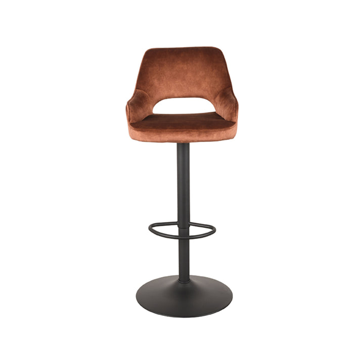 Barkruk Fabian - Rust - Velours - Gaslift - {{ product.type }} - Kas20