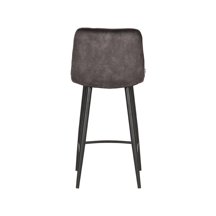 Barkruk Julian - Antraciet - Velours (set van 2) - {{ product.type }} - Kas20