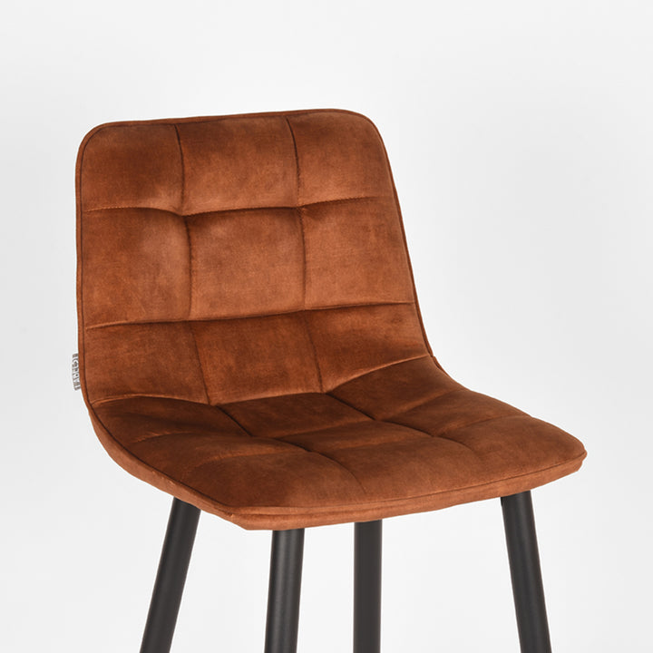 Barkruk Julian - Oker - Velours (set van 2) - {{ product.type }} - Kas20