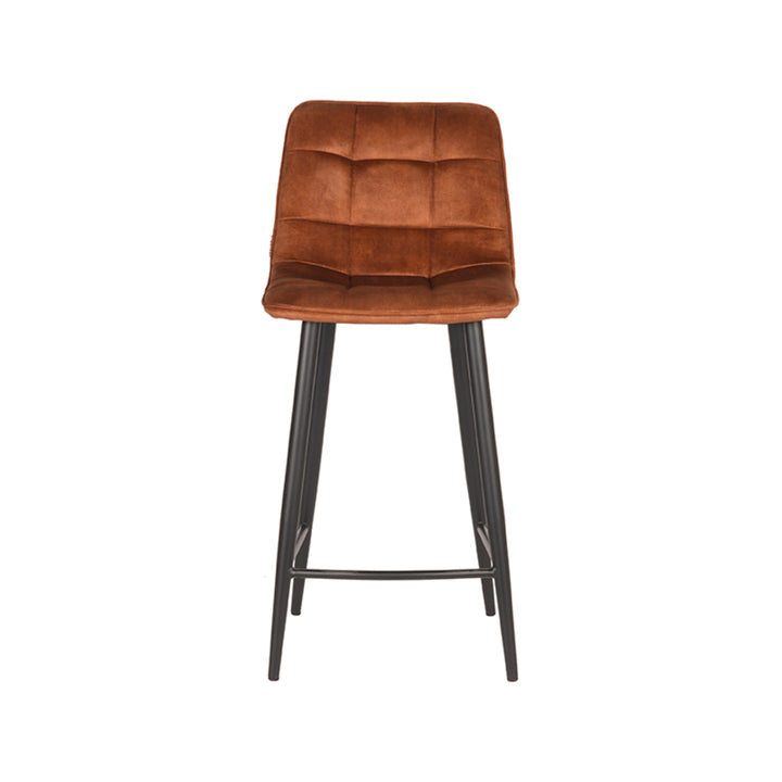 Barkruk Julian - Oker - Velours (set van 2) - {{ product.type }} - Kas20