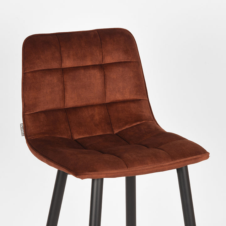 Barkruk Julian - Rust - Velours (set van 2) - {{ product.type }} - Kas20