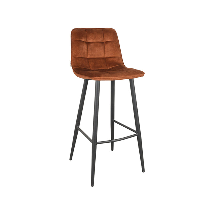 Barkruk Julian - Oker - Velours (set van 2) - {{ product.type }} - Kas20