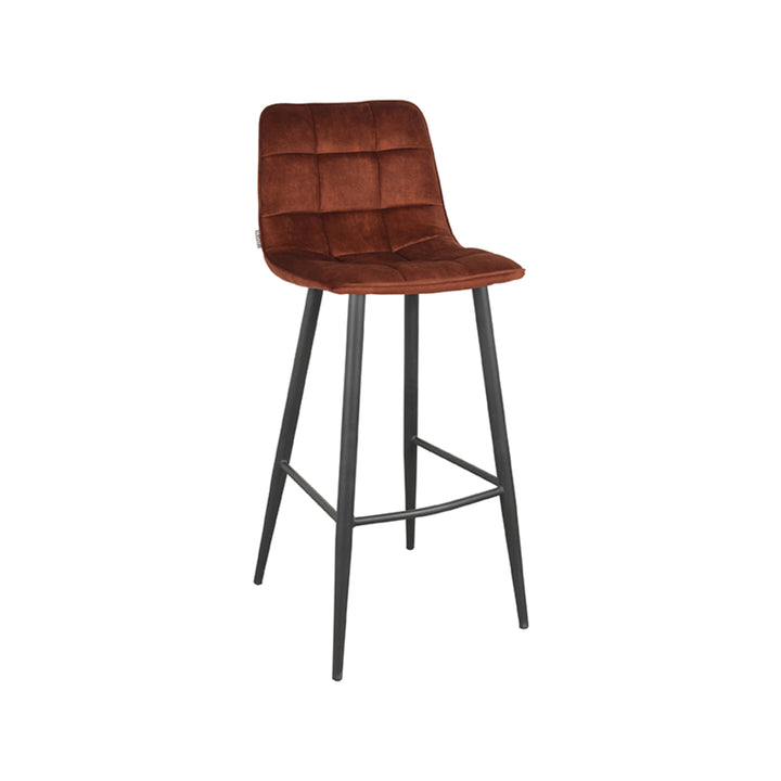 Barkruk Julian - Rust - Velours (set van 2) - {{ product.type }} - Kas20