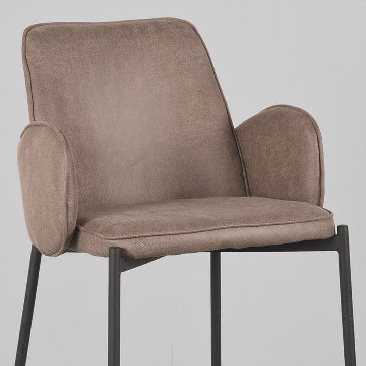 Barkruk Jonas - Taupe - Microfiber (set van 2) - {{ product.type }} - Kas20