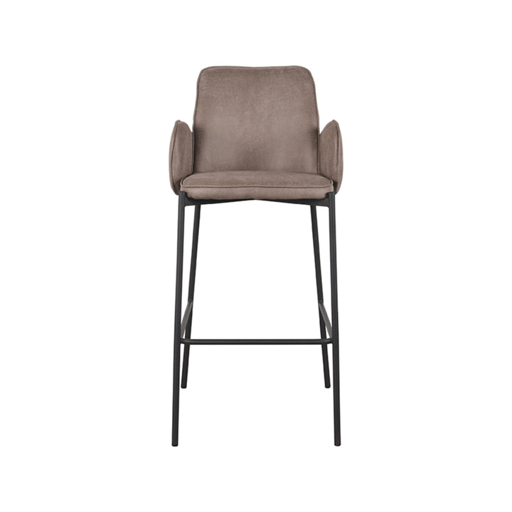 Barkruk Jonas - Taupe - Microfiber (set van 2) - {{ product.type }} - Kas20