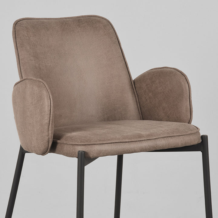 Barkruk Jonas - Taupe - Microfiber (set van 2) - {{ product.type }} - Kas20