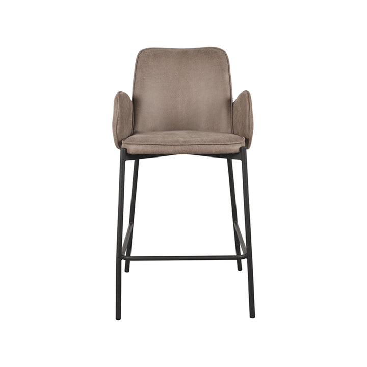Barkruk Jonas - Taupe - Microfiber (set van 2) - {{ product.type }} - Kas20