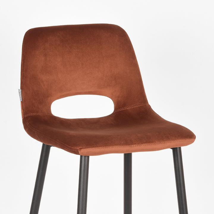 Barkruk Jude - Rust - Fluweel (set van 2) - {{ product.type }} - Kas20