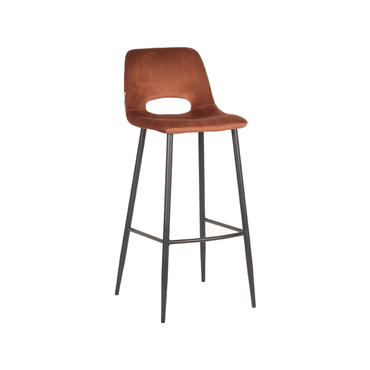 Barkruk Jude - Rust - Fluweel (set van 2) - {{ product.type }} - Kas20