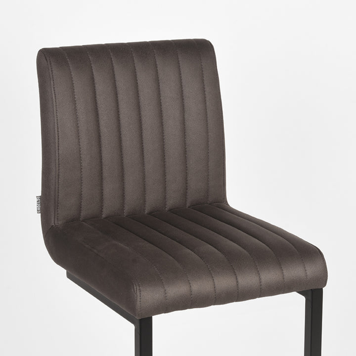 Barkruk Sereno - Antraciet - Microfiber (set van 2) - {{ product.type }} - Kas20