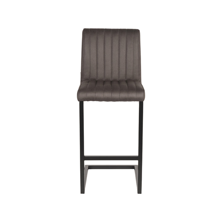 Barkruk Sereno - Antraciet - Microfiber (set van 2) - {{ product.type }} - Kas20