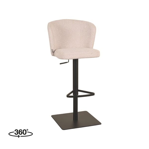 Barkruk Winston - Naturel - Boucle - Gaslift - {{ product.type }} - Kas20