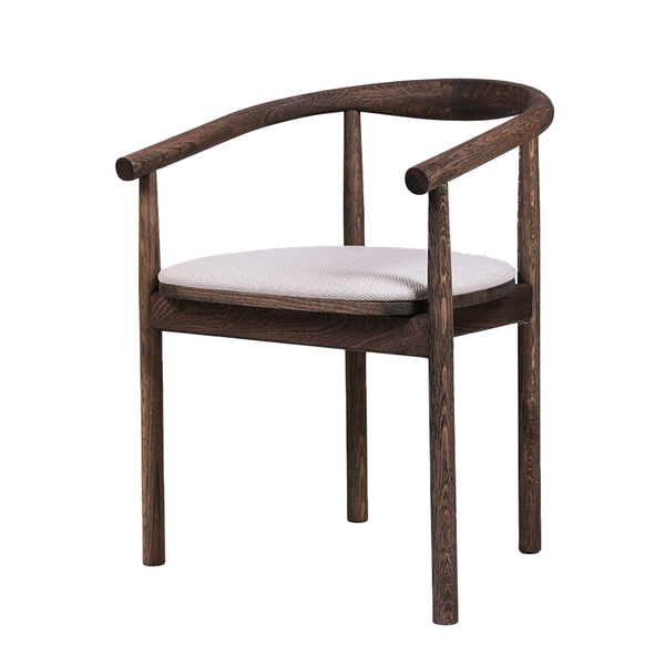 Houten Eetkamerstoel Ruben - Eiken Bruin - Vast onderstel - {{ product.type }} - Kas20