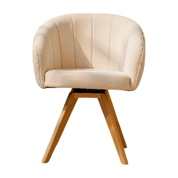 Elora eetkamerstoel - Naturel onderstel