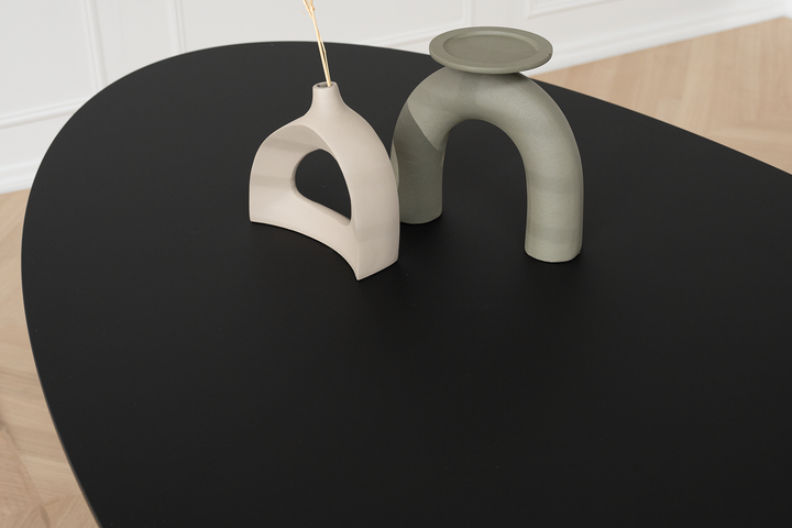 Fenix Eettafel Nero Ingo - Ovaal - Anna zwart - {{ product.type }} - Kas20