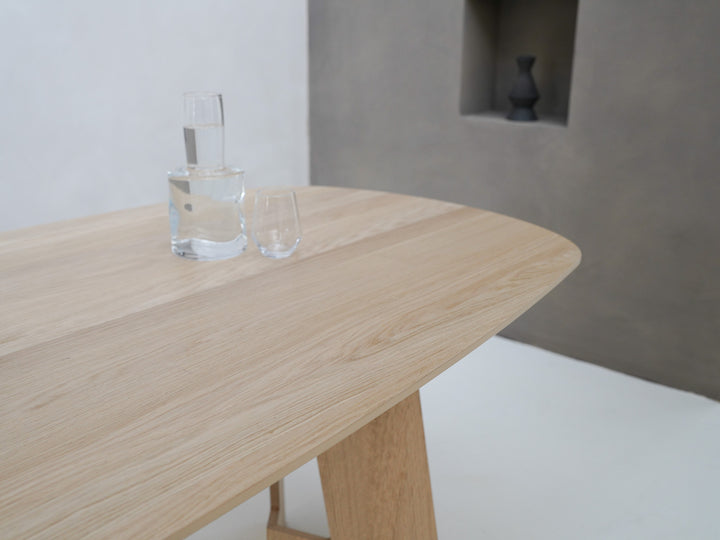 Eiken eettafel Naturel - Deens Ovaal - Andor naturel - {{ product.type }} - Kas20