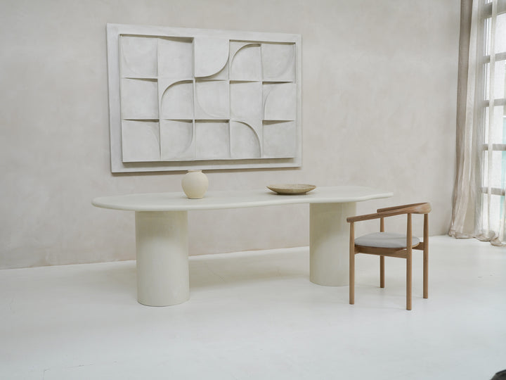 Beton eettafel Creamy white - Wolk - Columbus duo creamy white - {{ product.type }} - Kas20