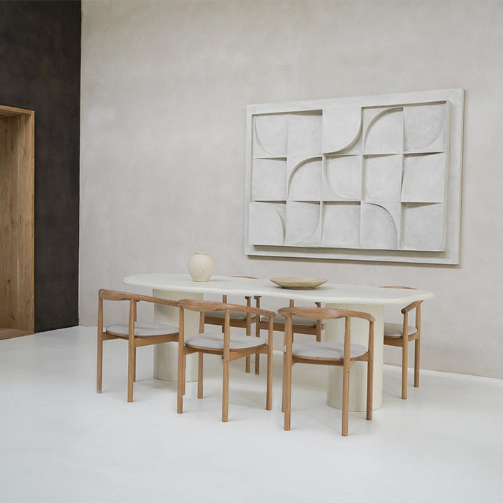 Beton eettafel Creamy white - Wolk - Columbus duo creamy white - {{ product.type }} - Kas20