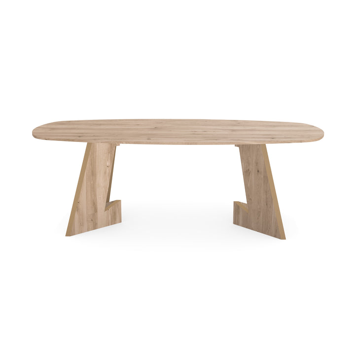 Eiken eettafel Naturel - Deens Ovaal - Andor naturel - {{ product.type }} - Kas20