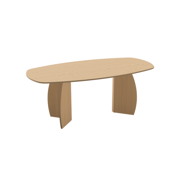 Eiken eettafel Liqurien - deens ovaal - Maan liqurien