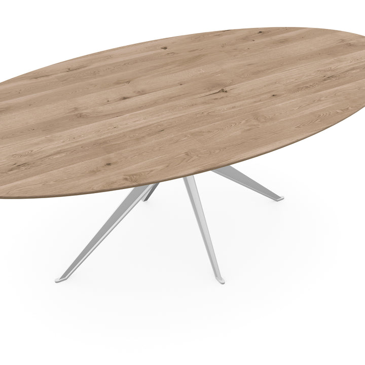 Eiken eettafel Naturel - Ovaal - Anna Wit - {{ product.type }} - Kas20