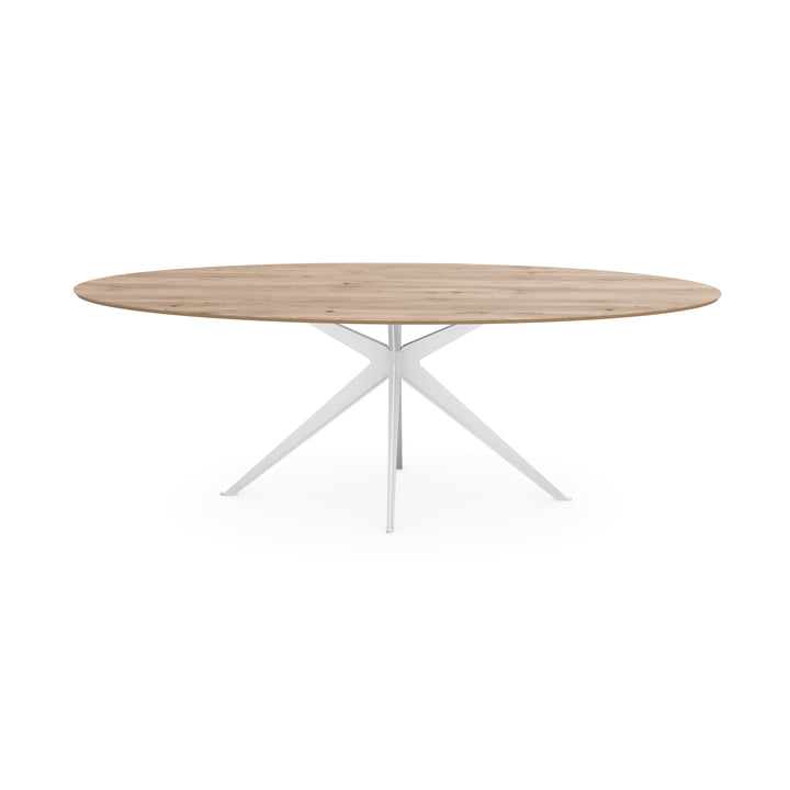 Eiken eettafel Naturel - Ovaal - Anna Wit - {{ product.type }} - Kas20