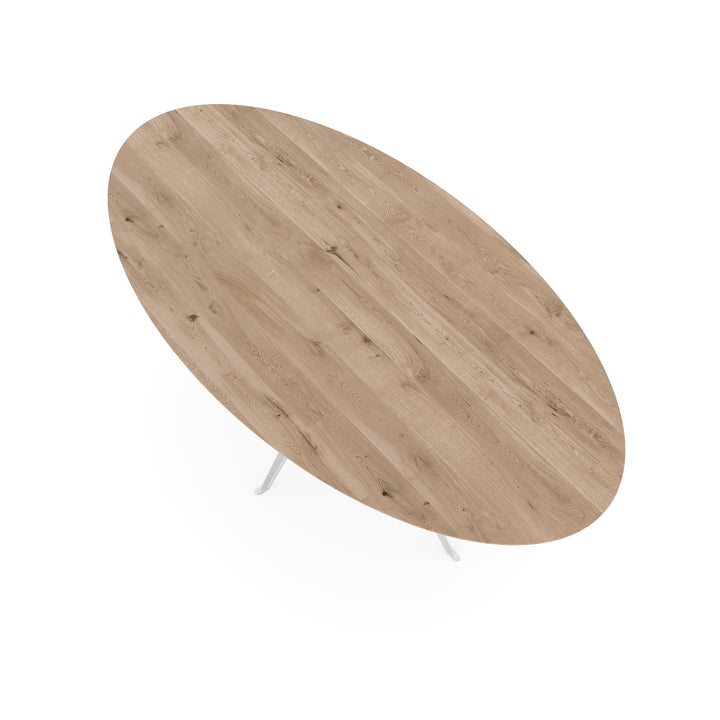 Eiken eettafel Naturel - Ovaal - Anna Wit - {{ product.type }} - Kas20