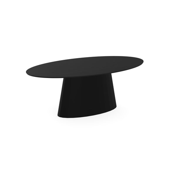 Eiken eettafel Zwart - Ovaal - Sjors Zwart