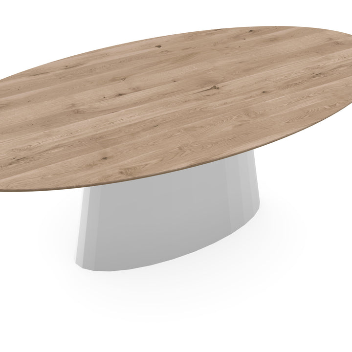 Eiken eettafel Naturel - Ovaal - Sjors Wit - {{ product.type }} - Kas20