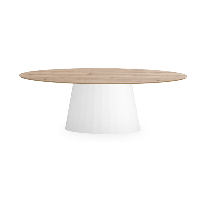 Eiken eettafel Naturel - Ovaal - Sjors Wit - {{ product.type }} - Kas20
