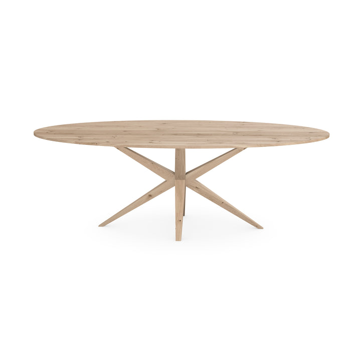 Eiken massief eettafel Naturel - Ovaal - Marcel naturel - {{ product.type }} - Kas20