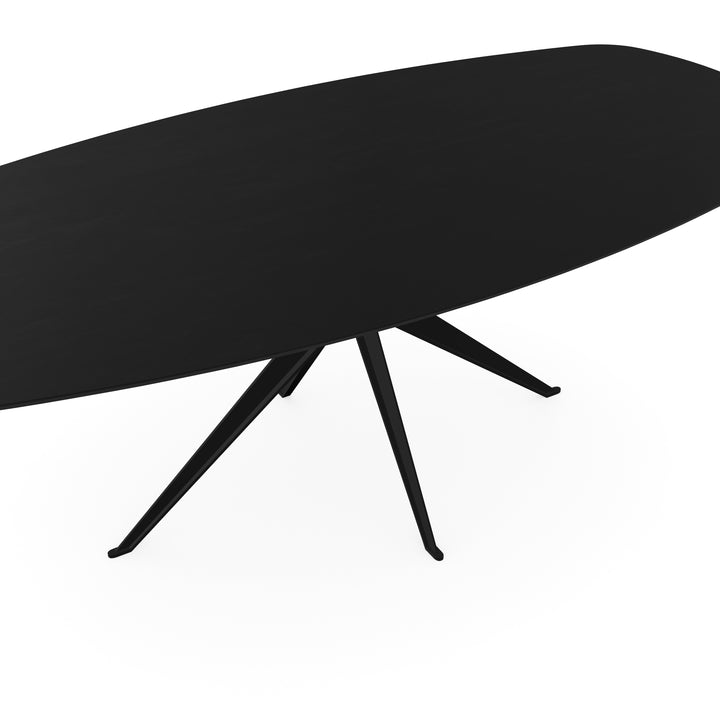 Eiken eettafel zwart - deens ovaal - Anna zwart - {{ product.type }} - Kas20
