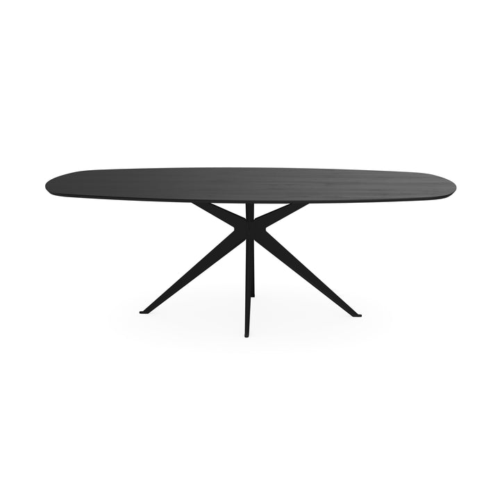 Eiken eettafel zwart - deens ovaal - Anna zwart - {{ product.type }} - Kas20
